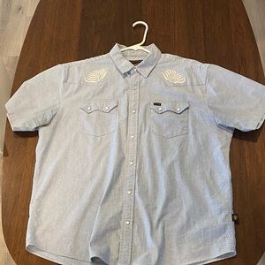 Howler Brothers Light Blue Casual Button Down Shirt